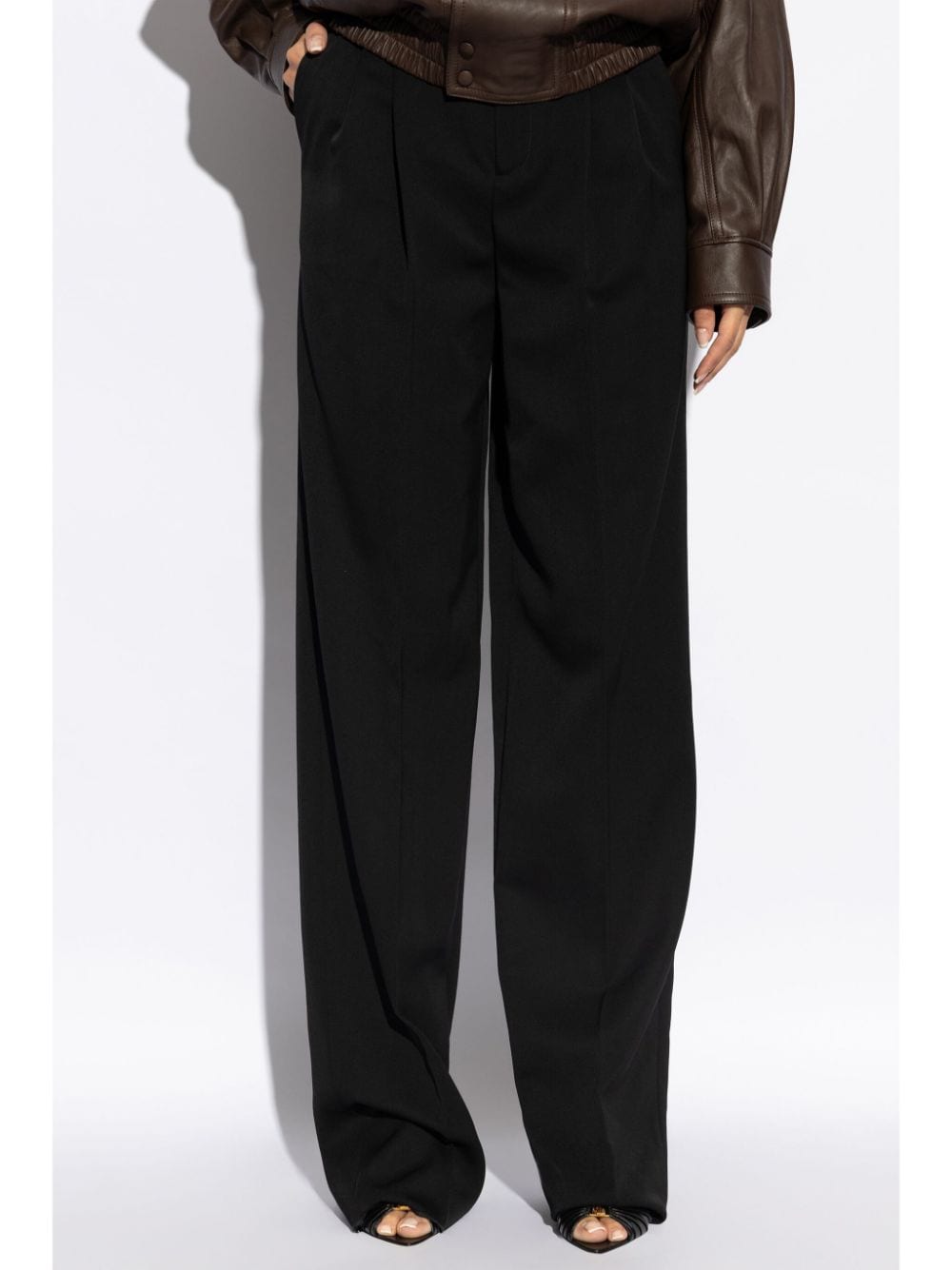 Saint Laurent Saint Laurent grain de poudre wool trousers