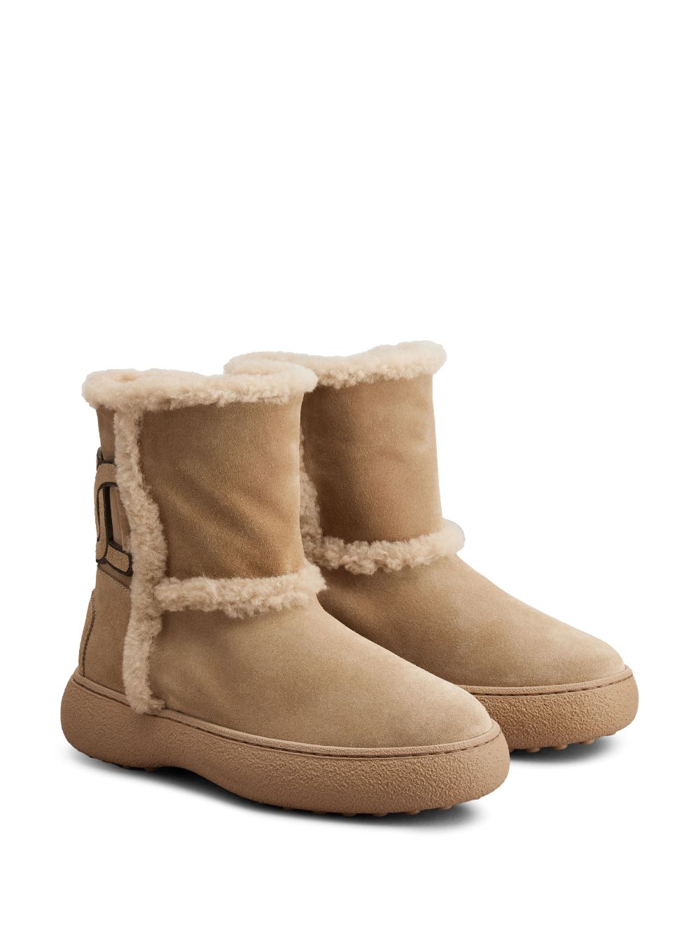 Tod'S Tod's Kate suede and shearling ankle boots
