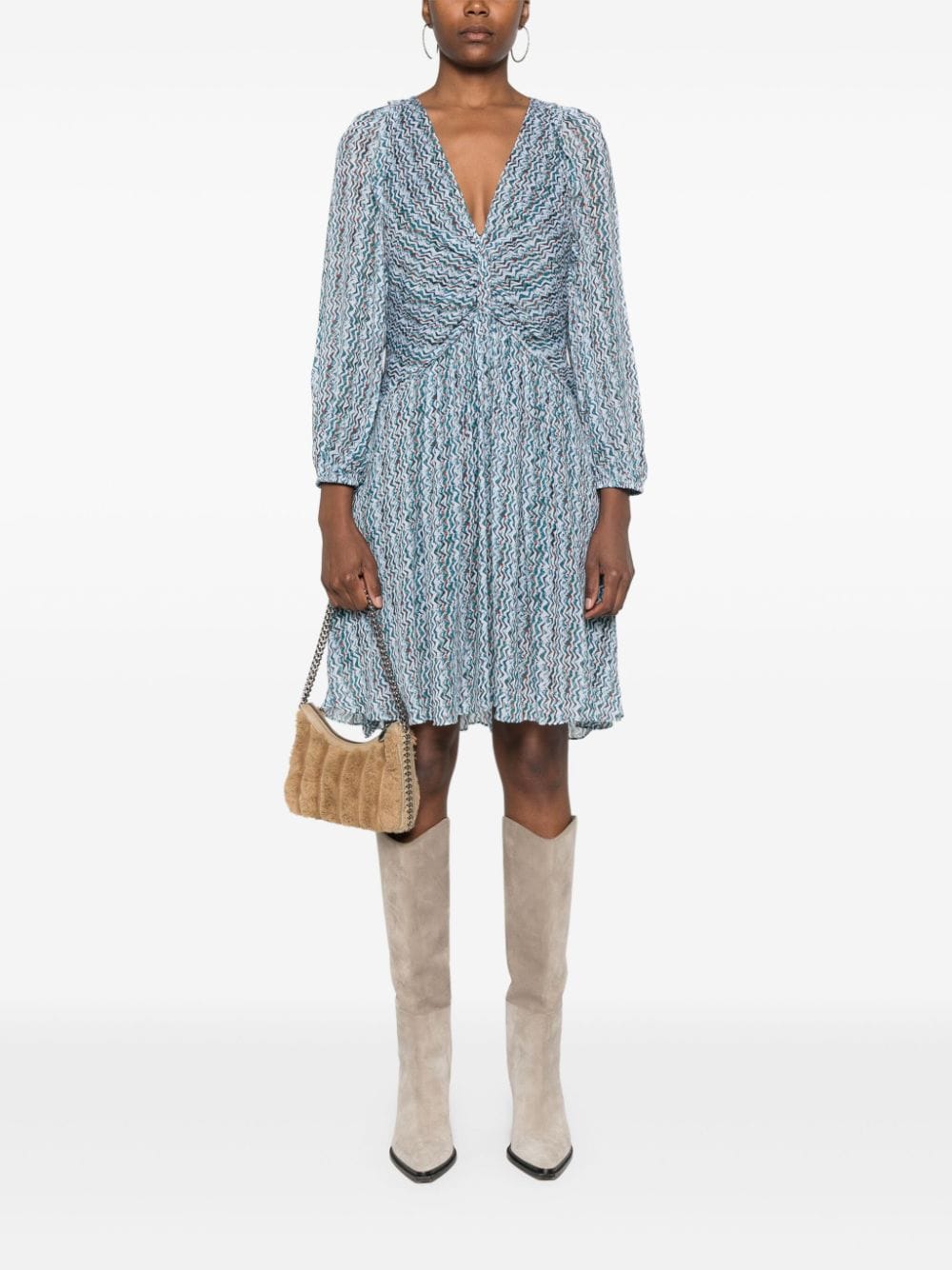 فساتين إيرو إيرو باللون الأزرق الشفاف