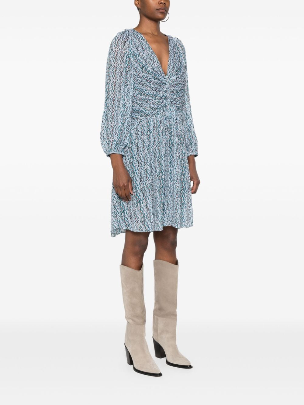 فساتين إيرو إيرو باللون الأزرق الشفاف