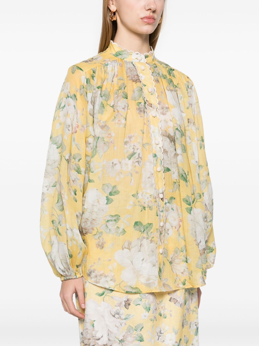 Zimmermann Zimmermann Acacia Scalloped Shirt