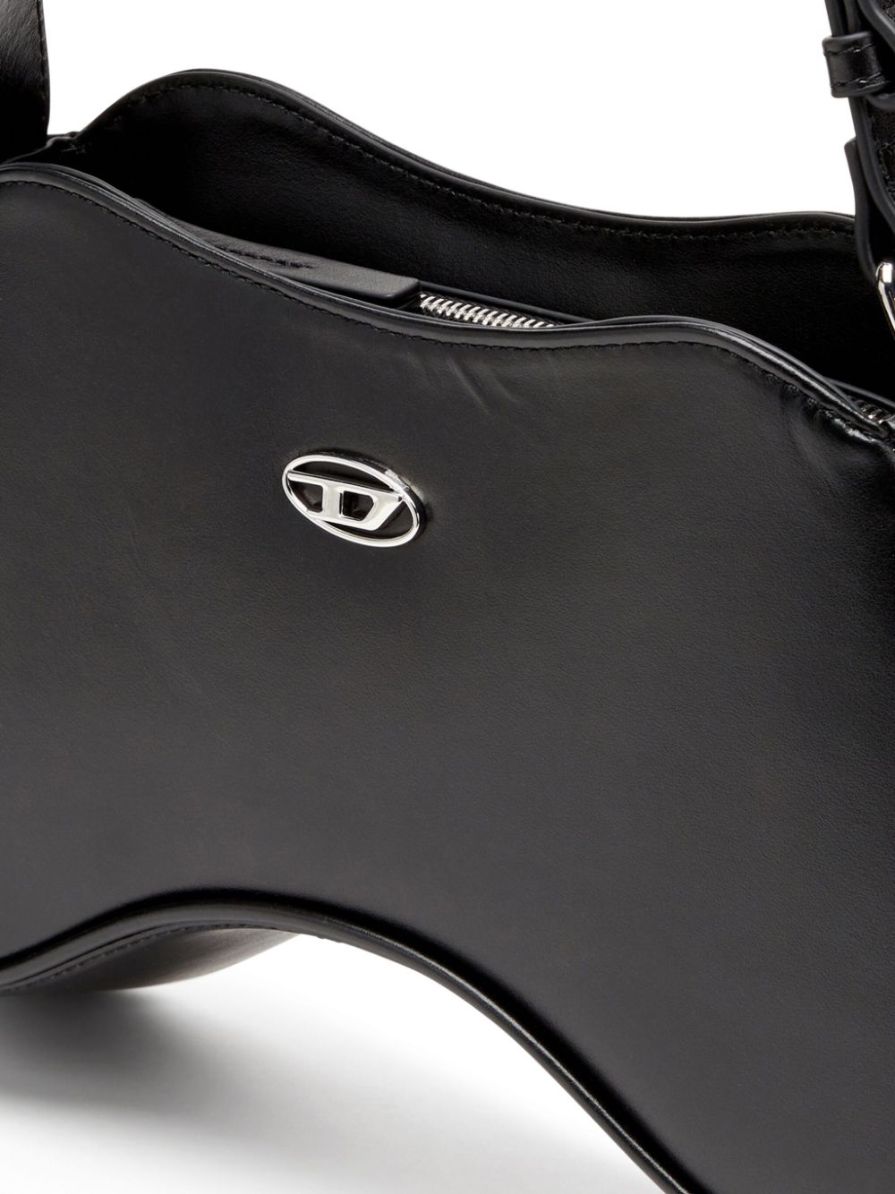 Diesel Play-Semi-gloss leather shoulder bag