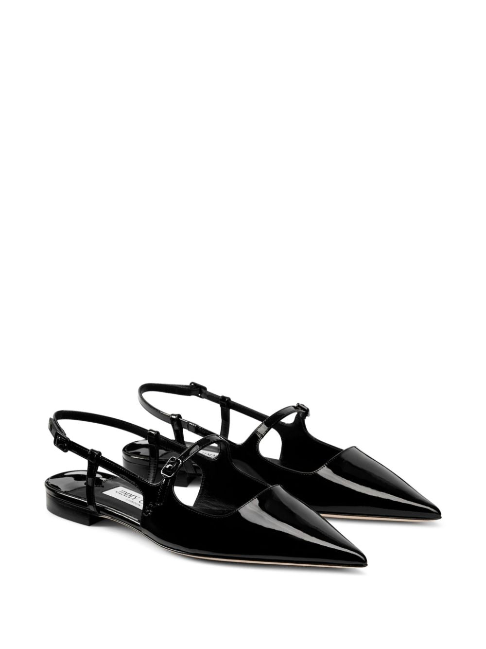 Jimmy Choo Didi Flat Patent Leather Low Shoes