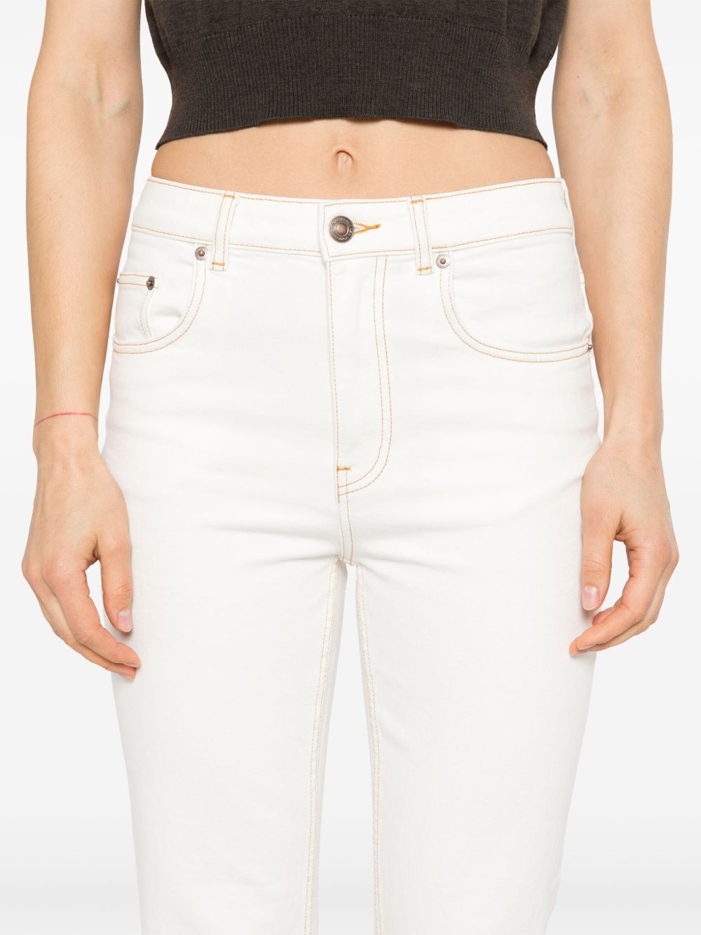 Tory Burch Tory Burch denim jeans - white