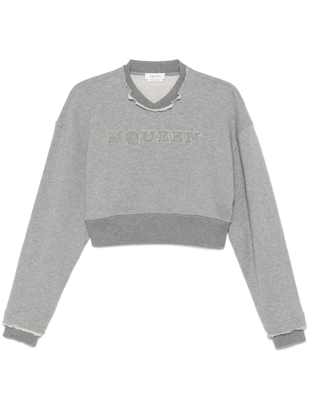 Alexander Mcqueen Alexander McQueen Crop sweatshirt with logo