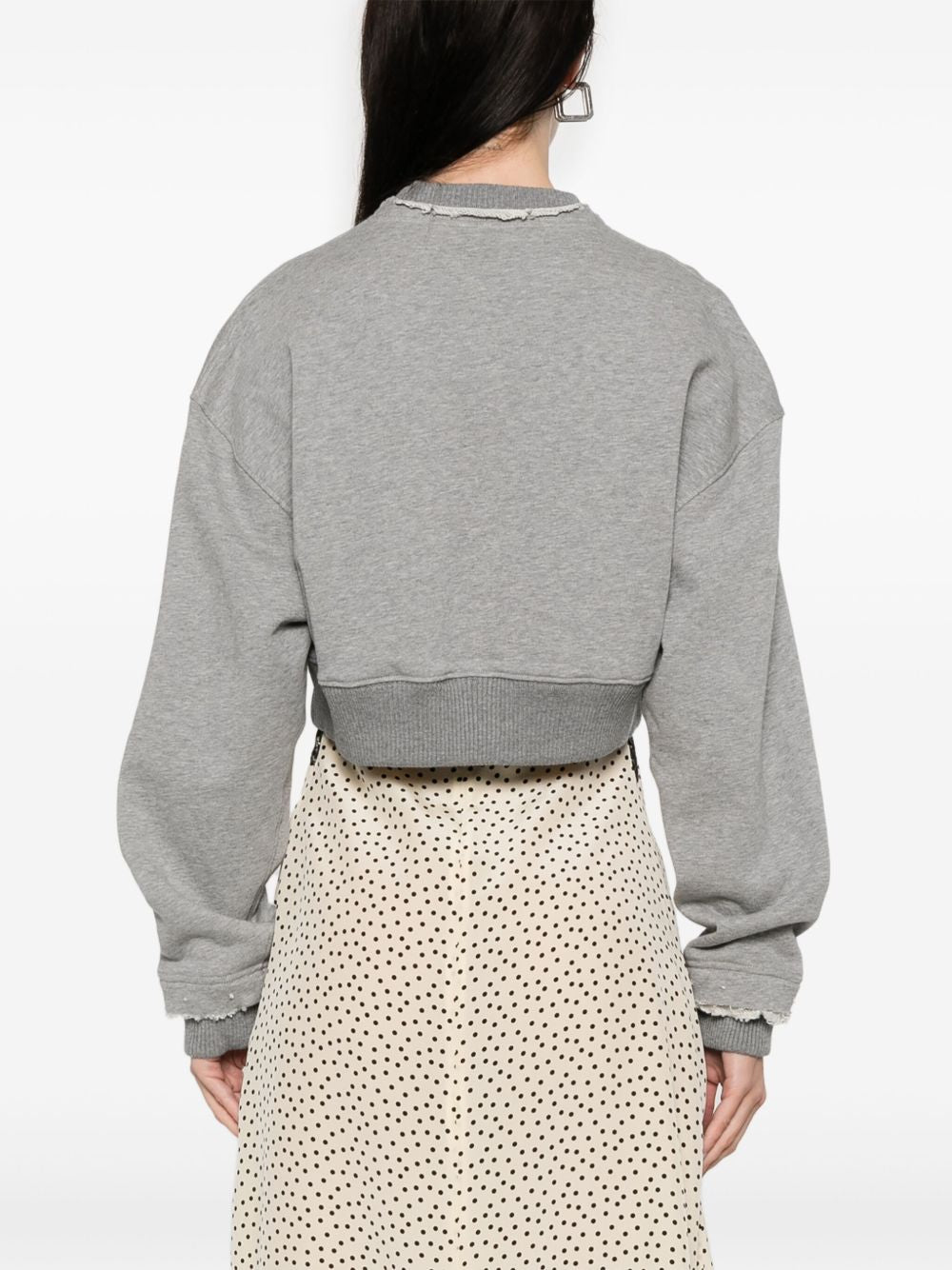 Alexander Mcqueen Alexander McQueen Crop sweatshirt with logo