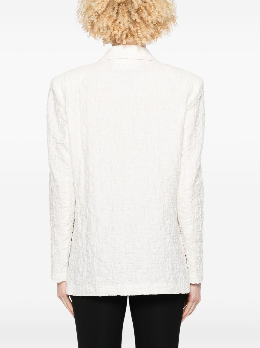 Harris Wharf London Harris Wharf London crinkled shoulder-pads blazer