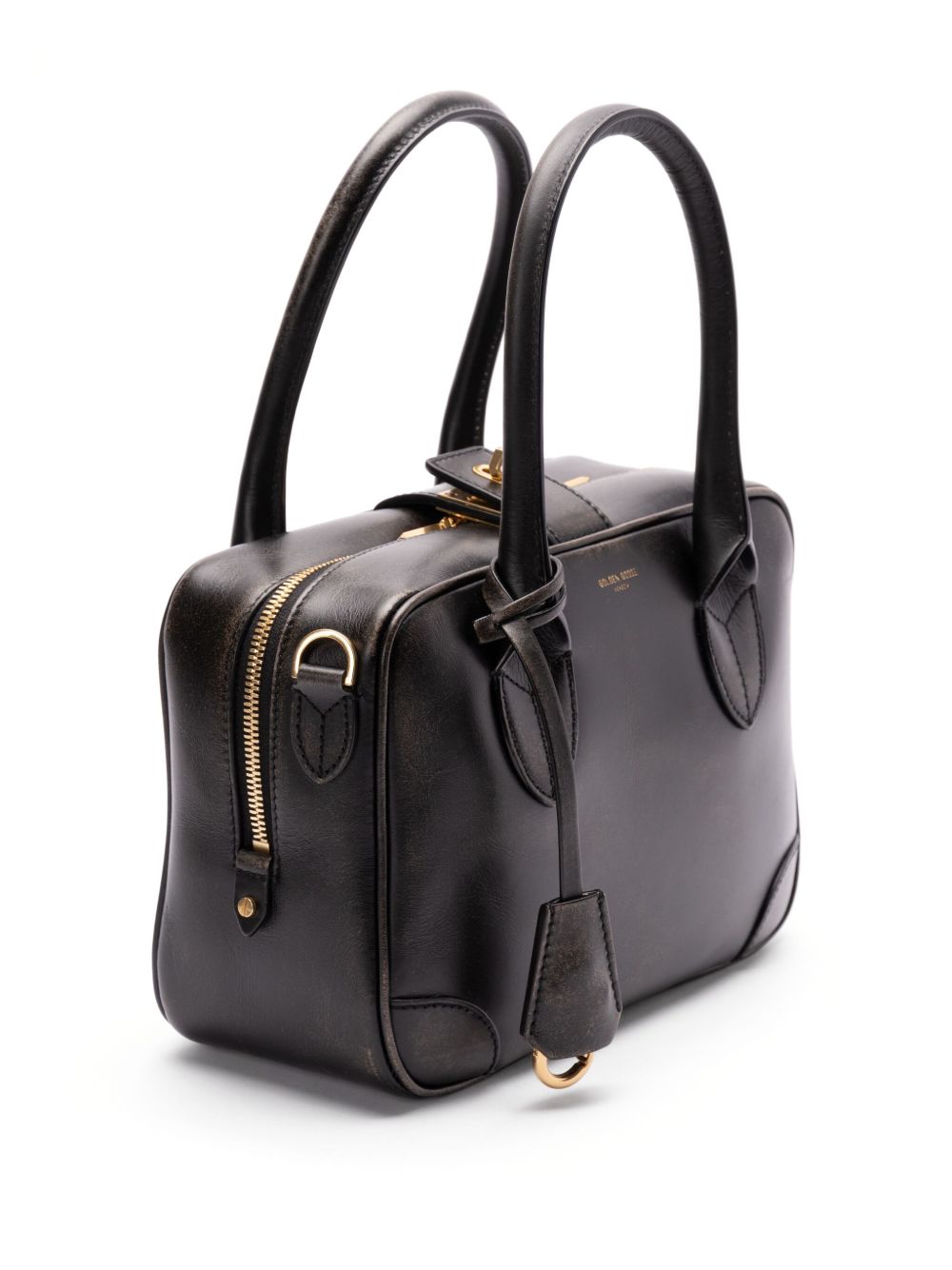 Golden Goose Golden Goose Vita Bag in smooth black leather and gold details
