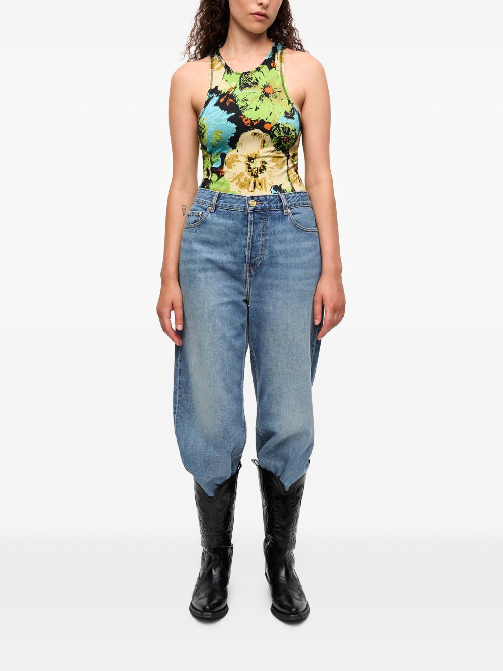 Ganni Ganni floral-print Bodysuit