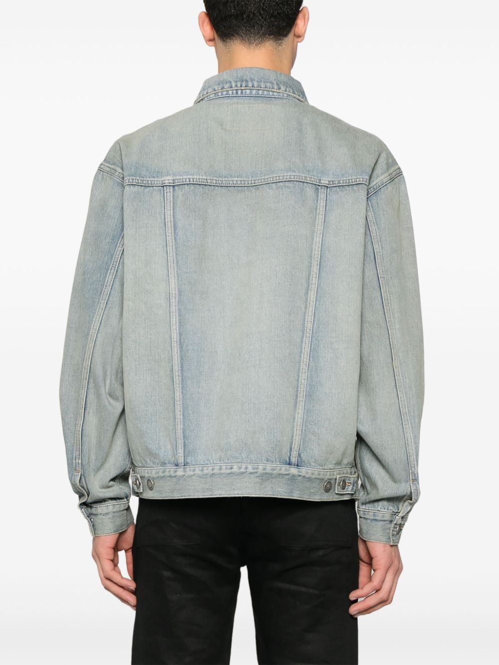 Saint Laurent Saint Laurent Distressed Denim Jacket