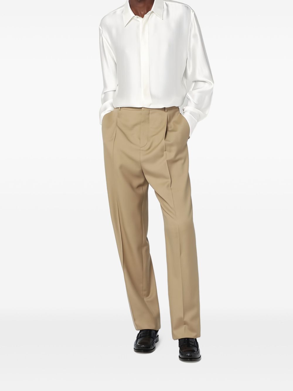 Saint Laurent Pressed-crease trousers