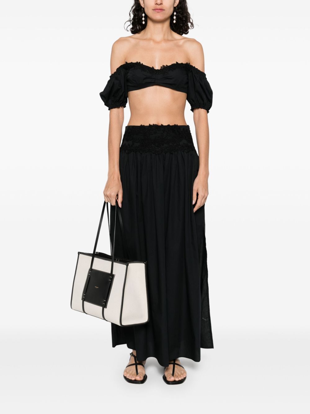 Ermanno Scervino Ermanno Scervino Off-shoulder Lace detail cotton top