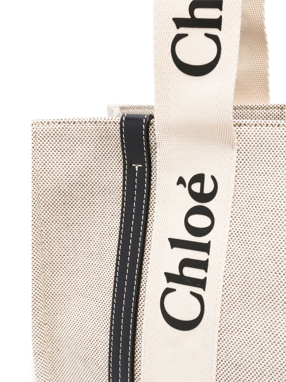 Chloé Chloé Woody canvas medium tote bag