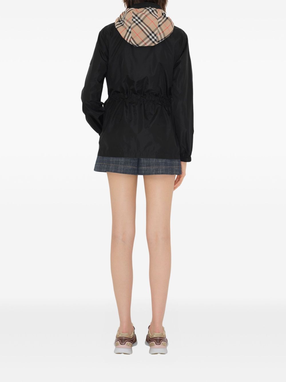 Burberry Burberry Vintage Check-trim parka coat