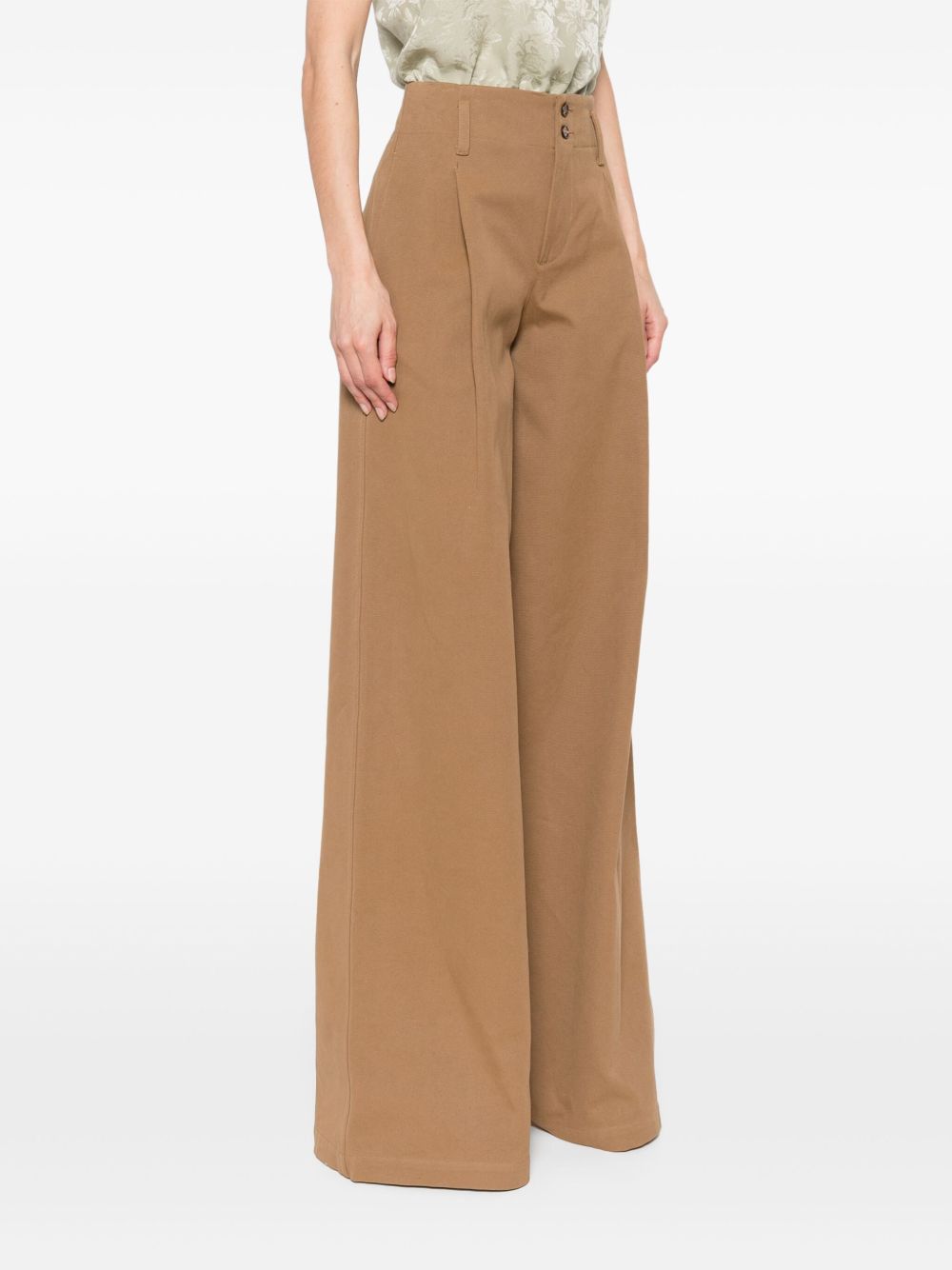 Chloé Chloé Cotton wide-leg trousers