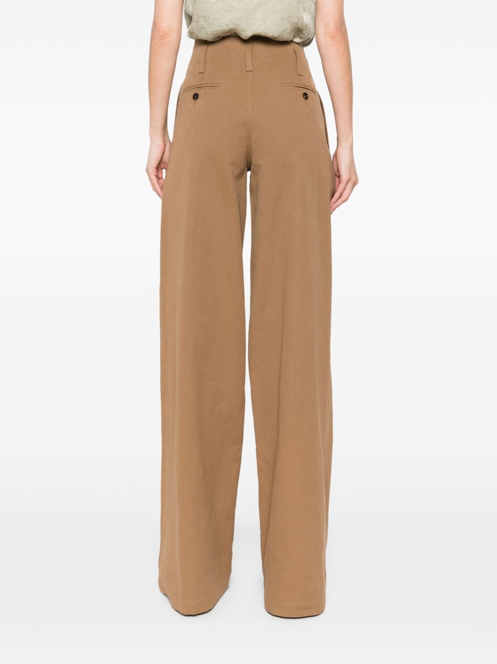 Chloé Chloé Cotton wide-leg trousers