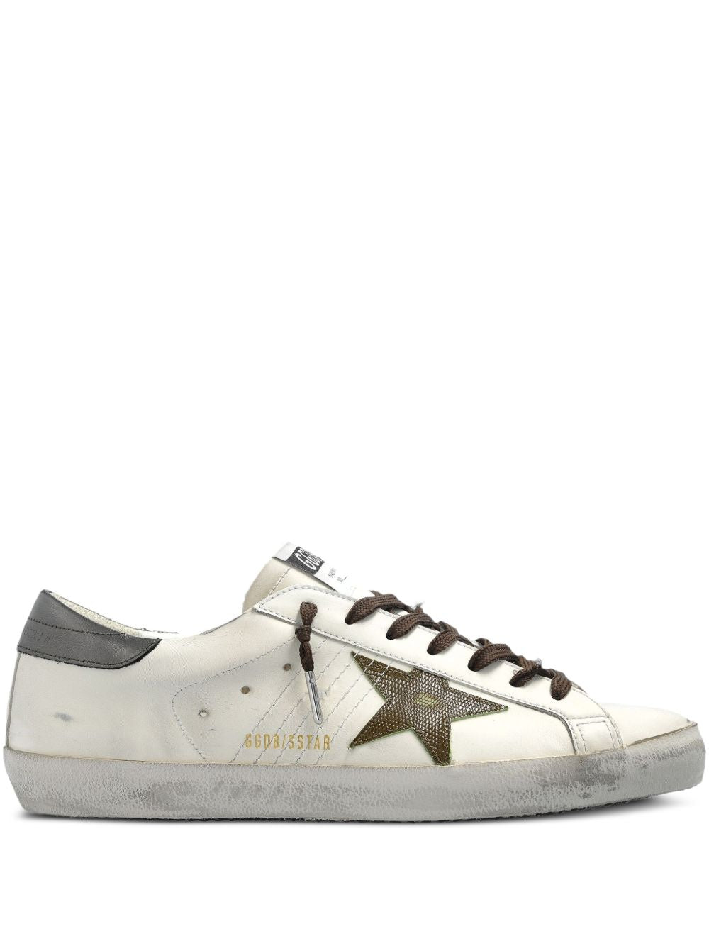Golden Goose Golden Goose Super-Star in nappa leather with leather star and leather heel tab