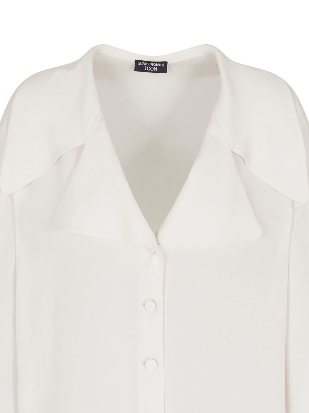 Emporio Armani Emporio Armani Icon double silk georgette shirt