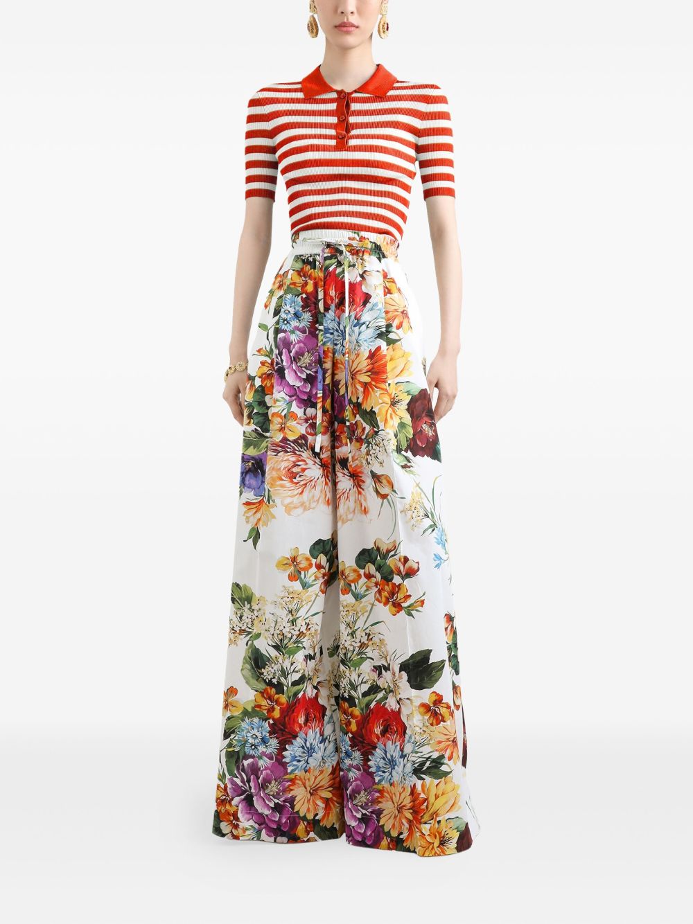 Dolce & Gabbana Dolce & Gabbana Striped Polo Top