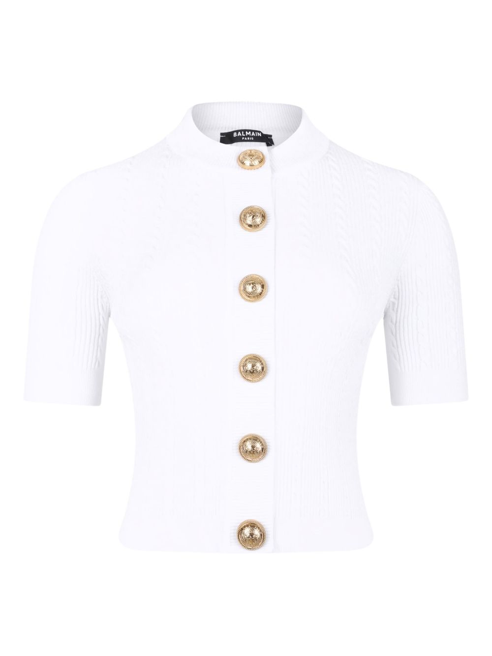 Balmain Balmain Ribbed buttoned top