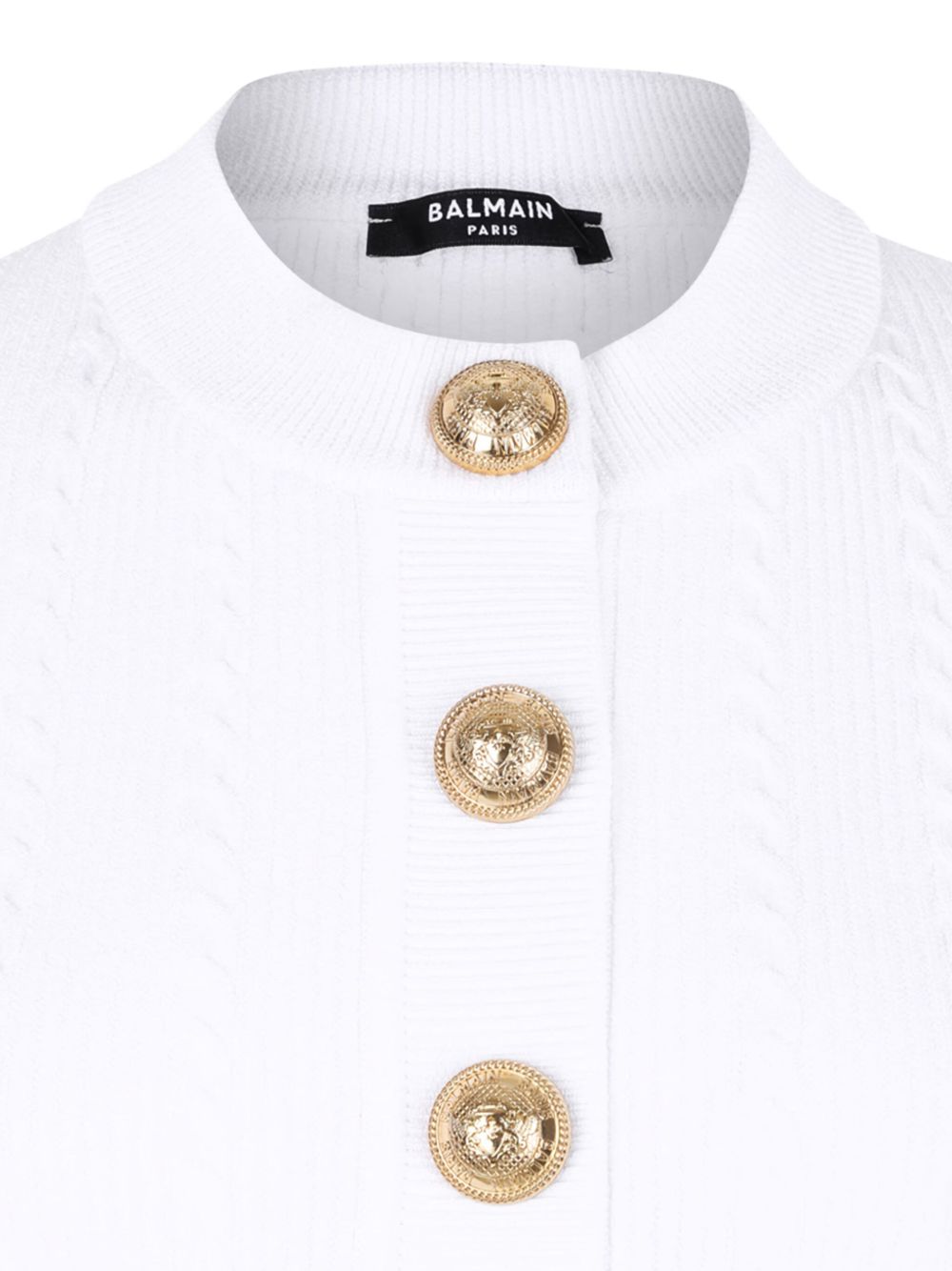 Balmain Balmain Ribbed buttoned top