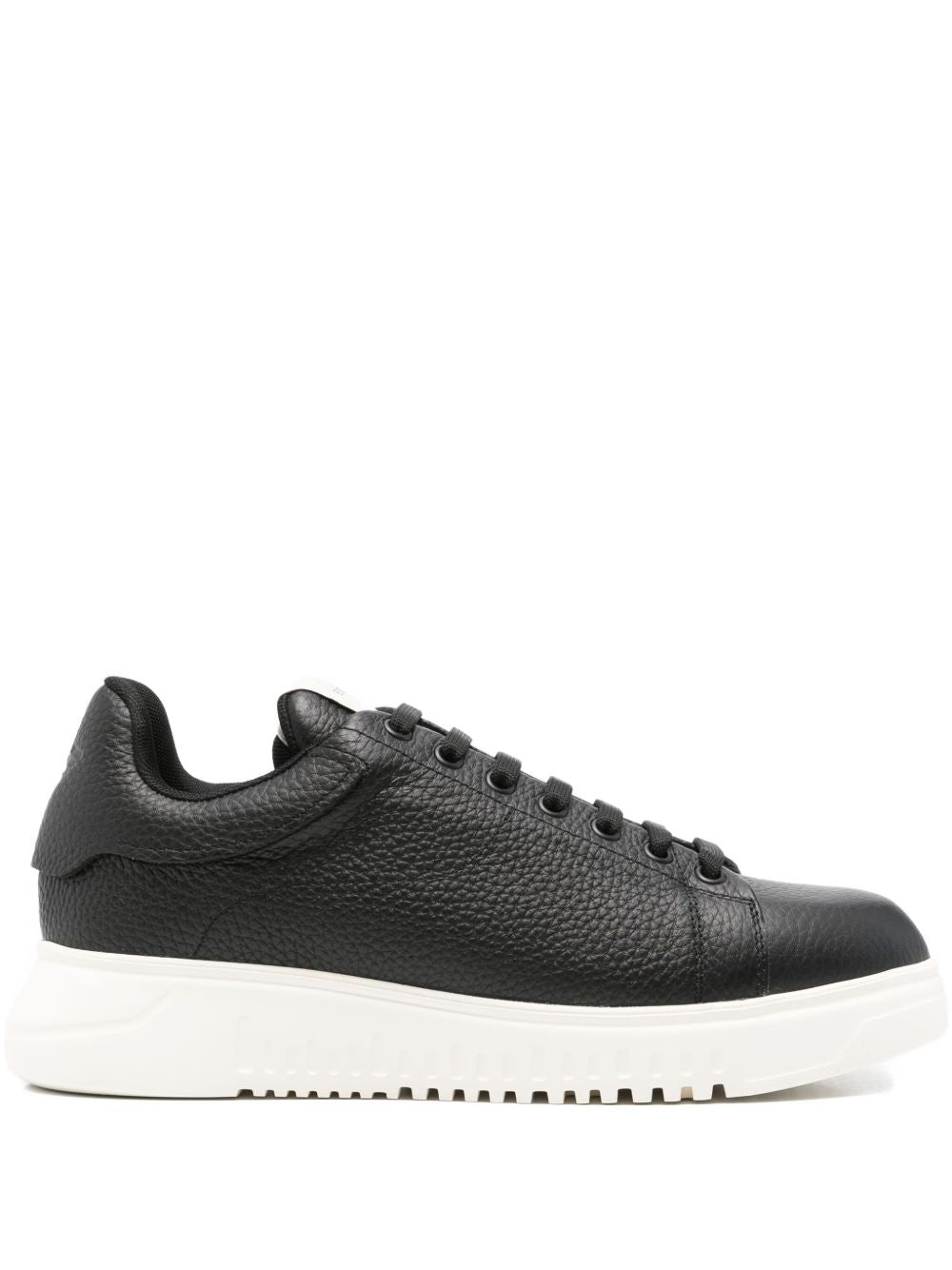 EMPORIO ARMANI EXCLUSIVE EMPORIO ARMANI EXCLUSIVE Textured leather sneakers