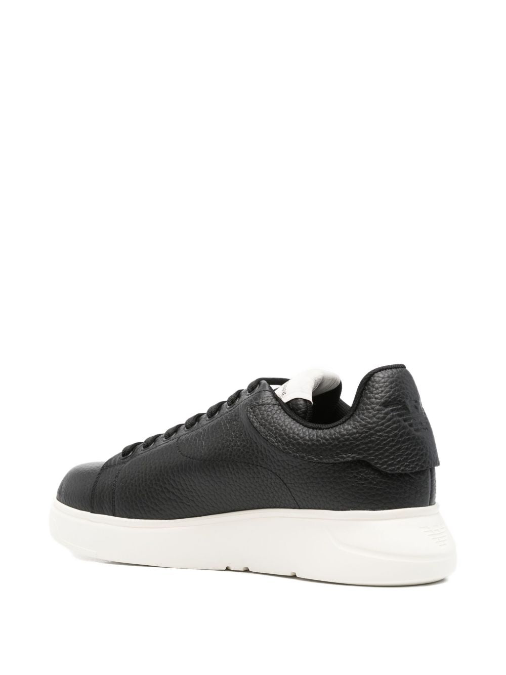 EMPORIO ARMANI EXCLUSIVE EMPORIO ARMANI EXCLUSIVE Textured leather sneakers