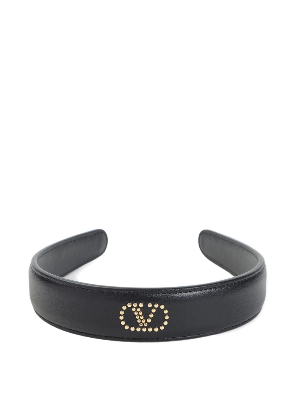 Valentino Garavani Valentino Garavani stud-embellished Leather Headband