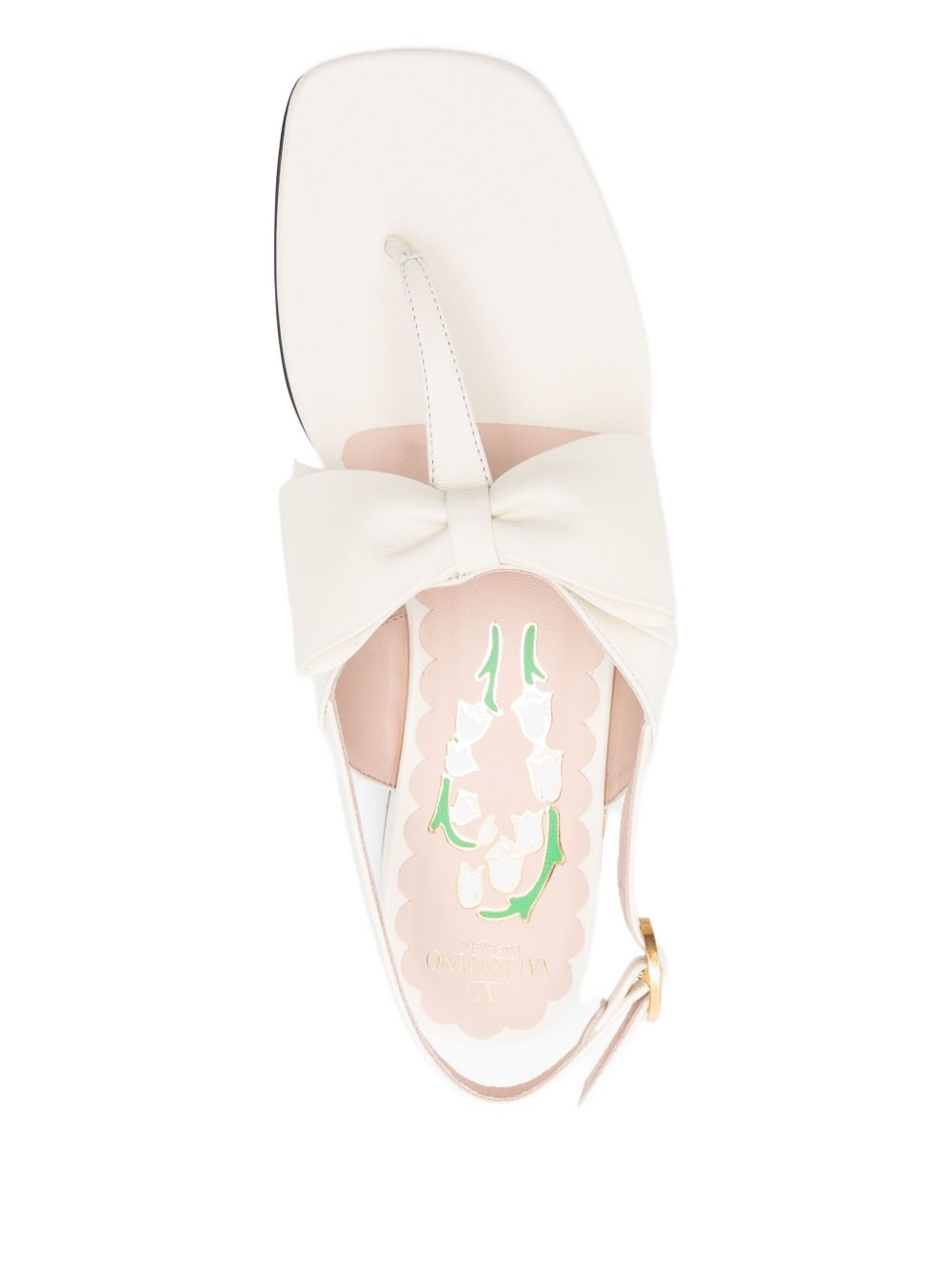 Valentino Garavani Valentino Garavani Bow-embellished slingback sandals