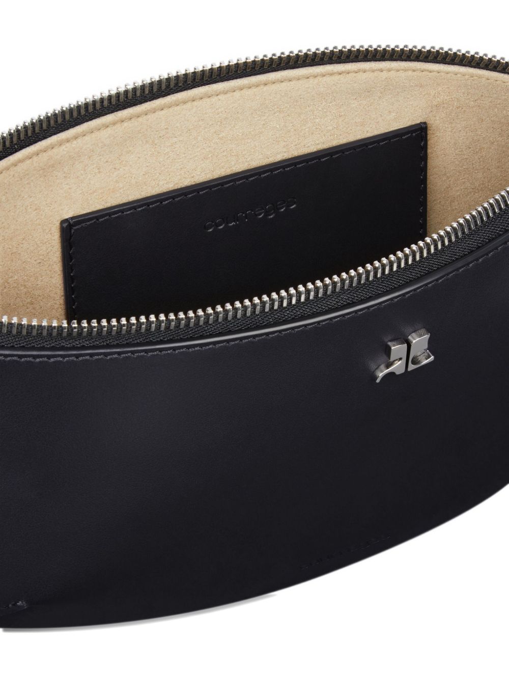 Courreges Pre Courreges Pre half-moon leather shoulder bag