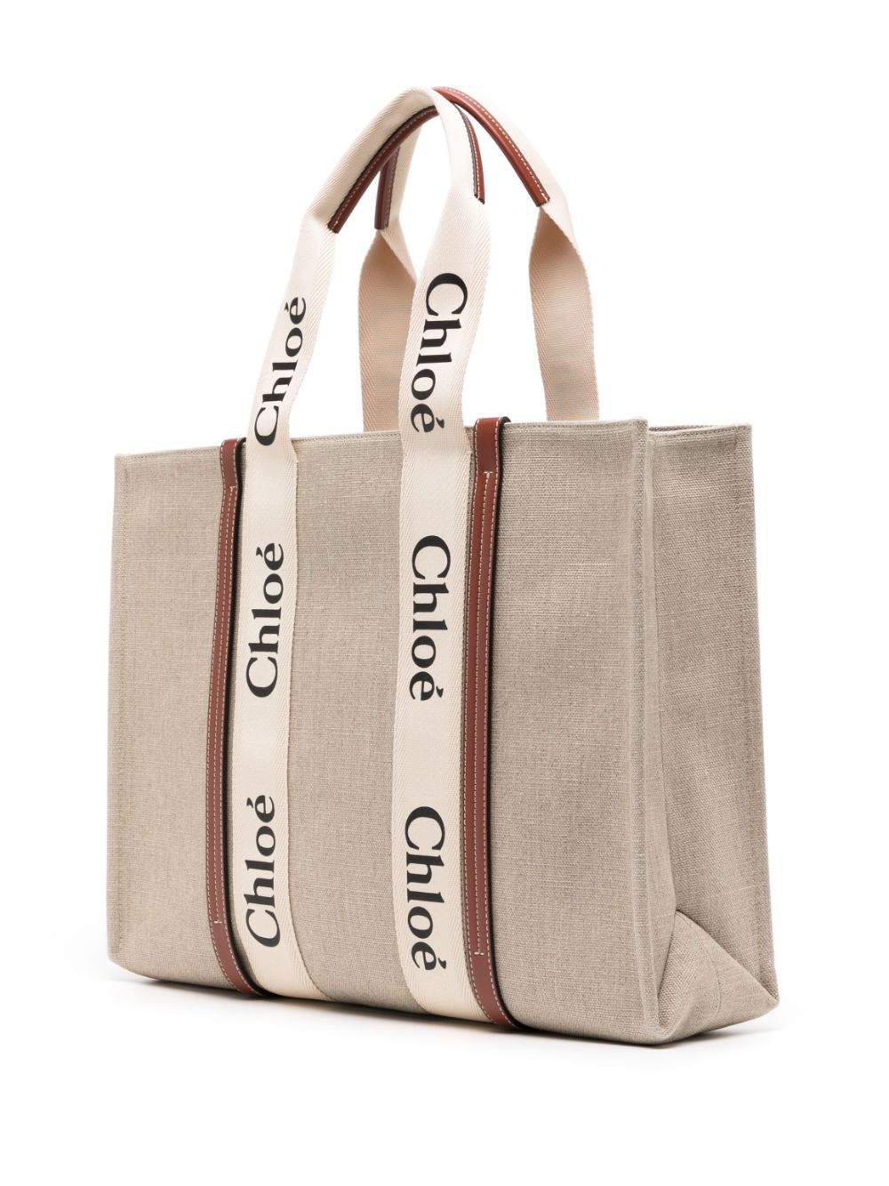 Chloé Tote bag Woody in lino