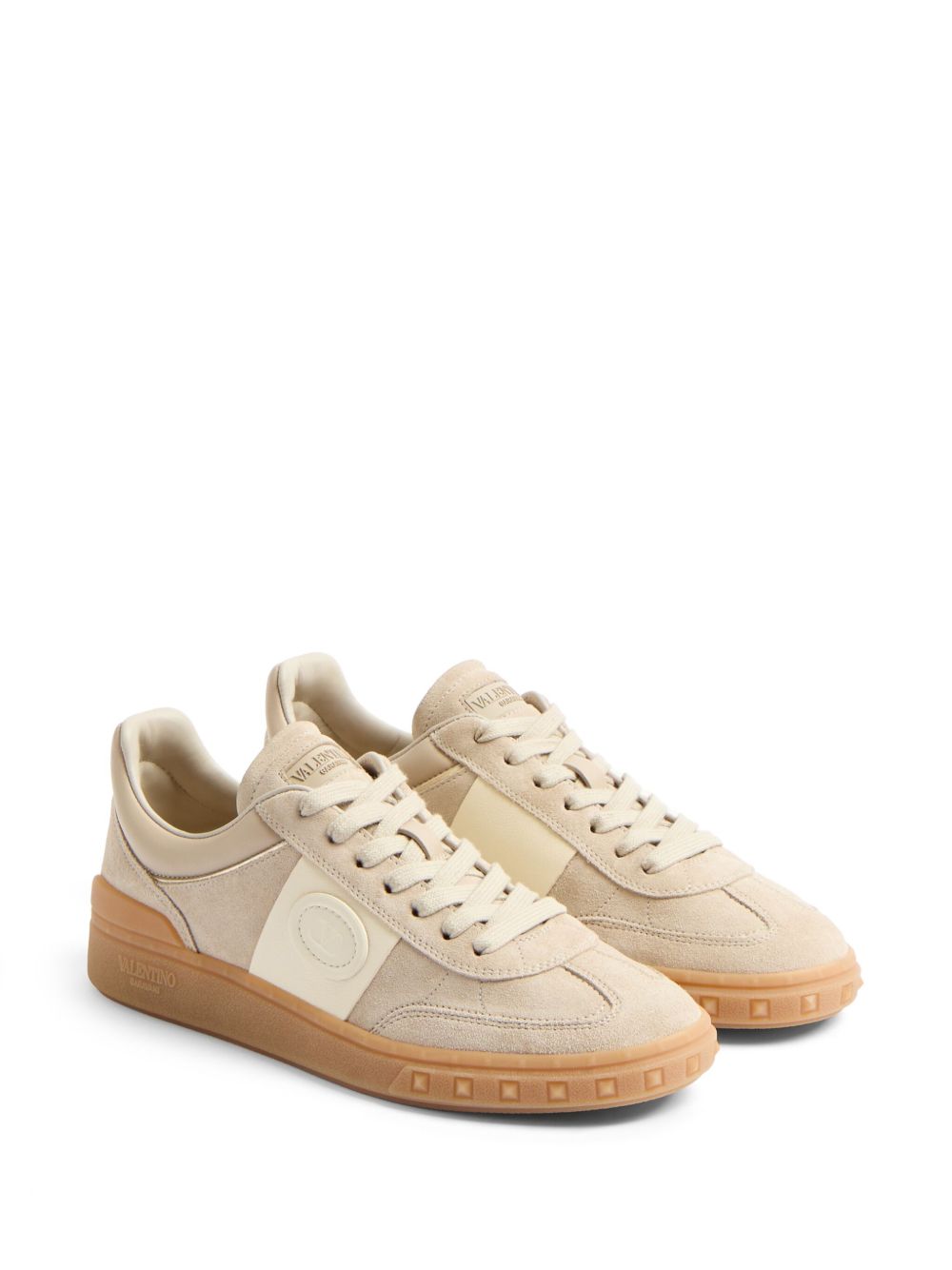 Valentino Garavani Valentino Garavani Upvillage Low Top Sneaker in Split Leather and Nappa Calfskin