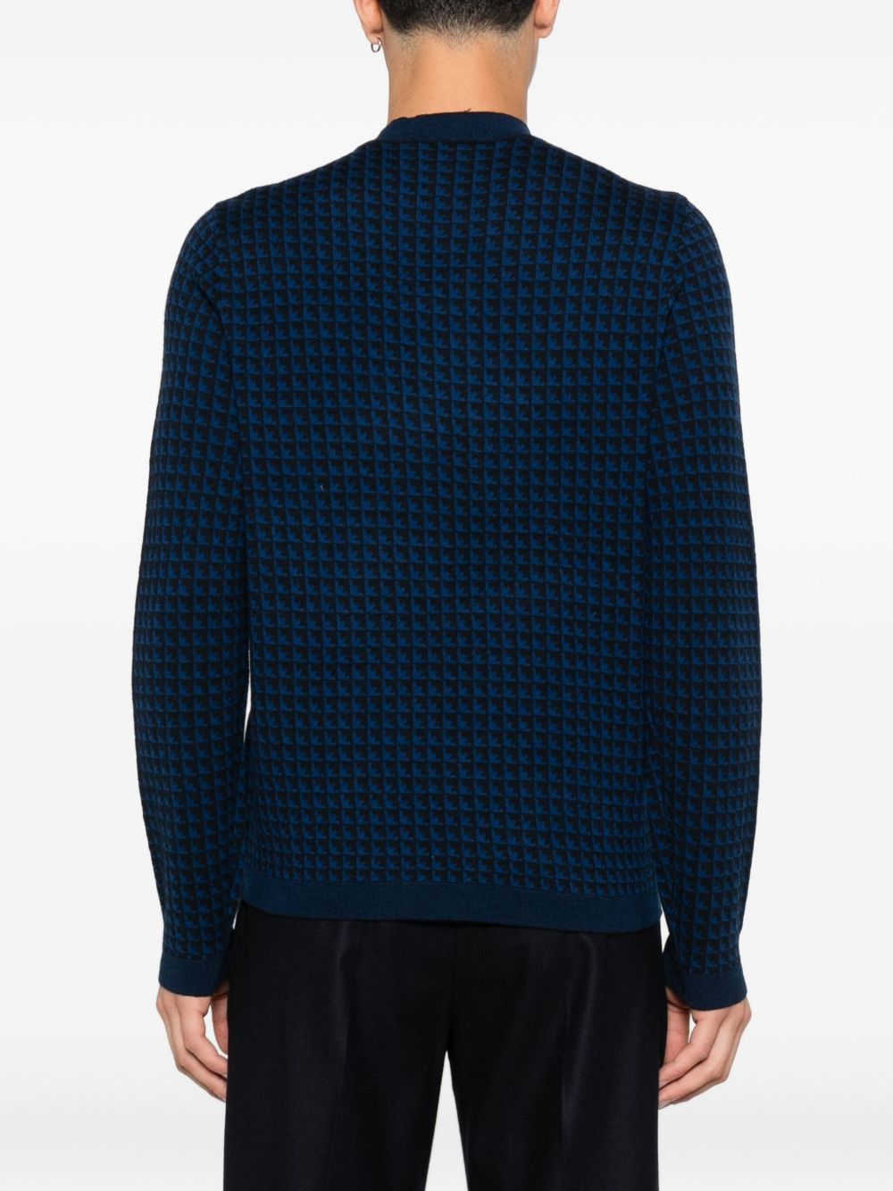 Emporio Armani Emporio Armani Houndstooth wool sweater