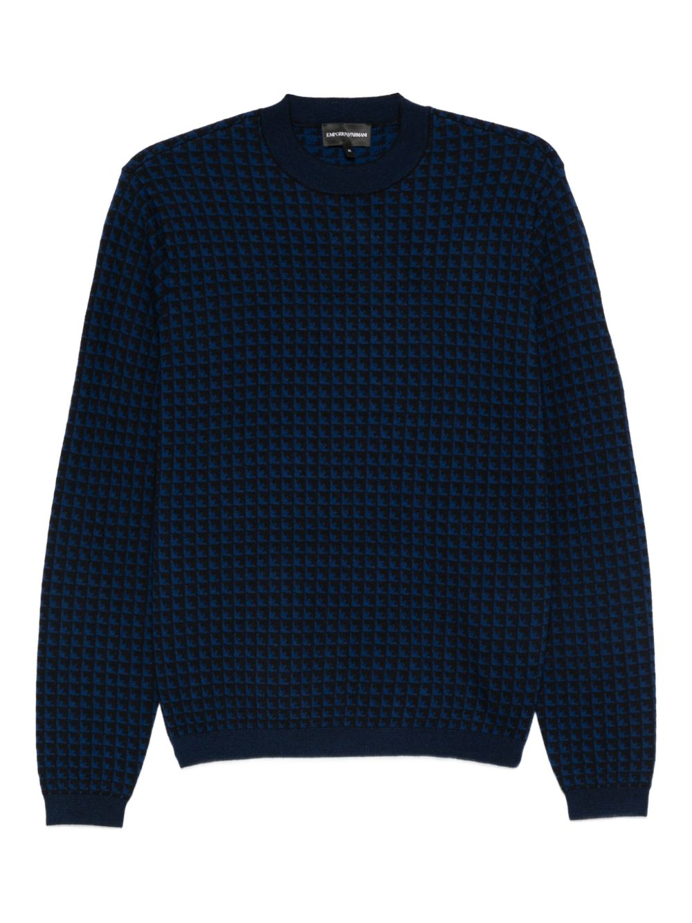 Emporio Armani Emporio Armani Houndstooth wool sweater