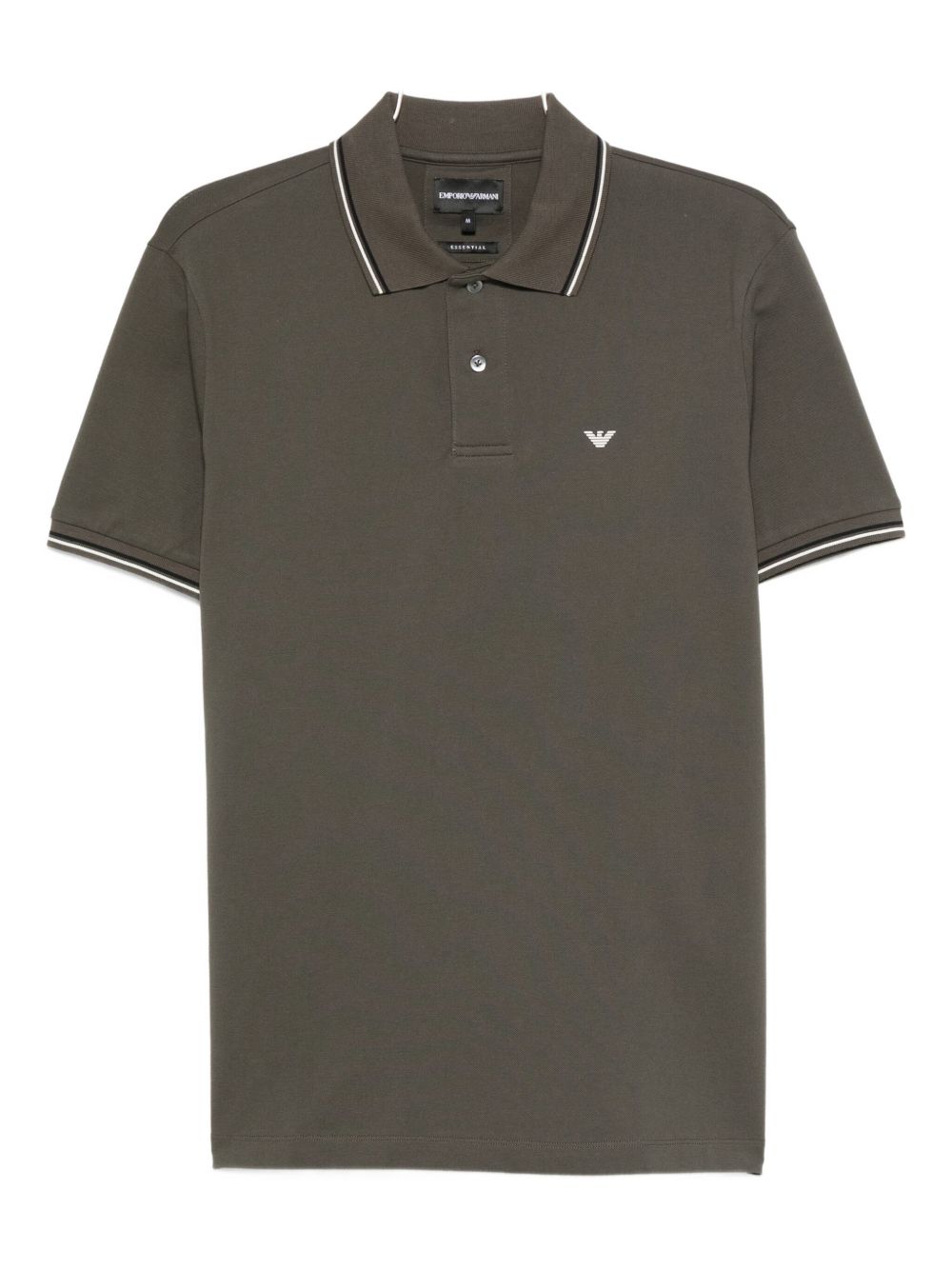 Emporio Armani Emporio Armani Tipped stretch short sleeve polo shirt
