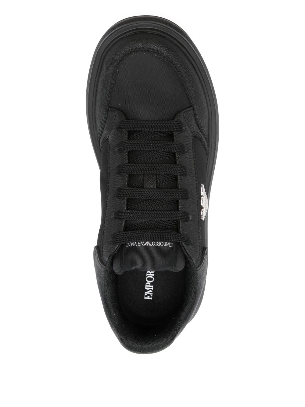 EMPORIO ARMANI EXCLUSIVE EMPORIO ARMANI EXCLUSIVE Panelled lace-up sneakers
