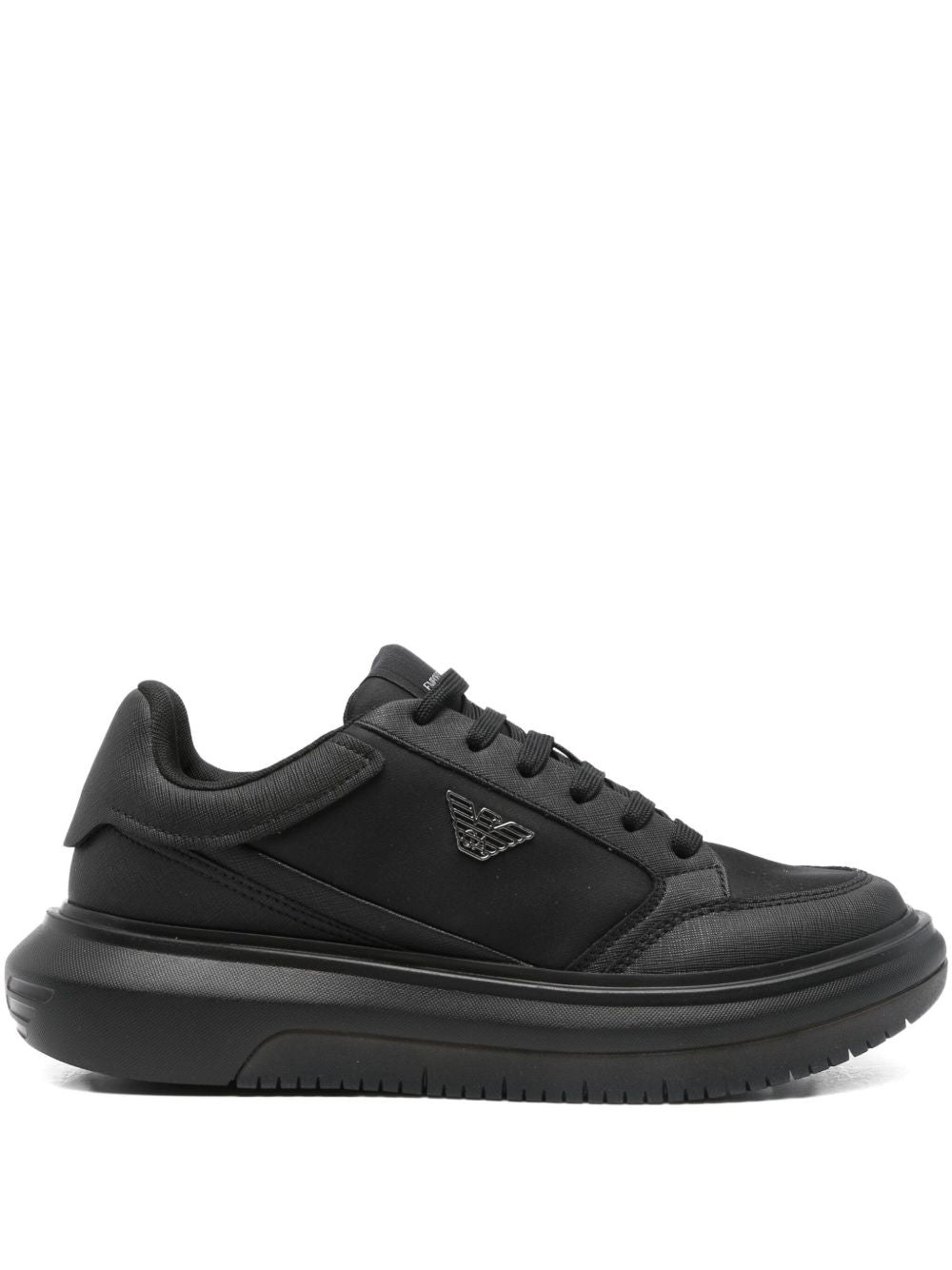 EMPORIO ARMANI EXCLUSIVE EMPORIO ARMANI EXCLUSIVE Panelled lace-up sneakers