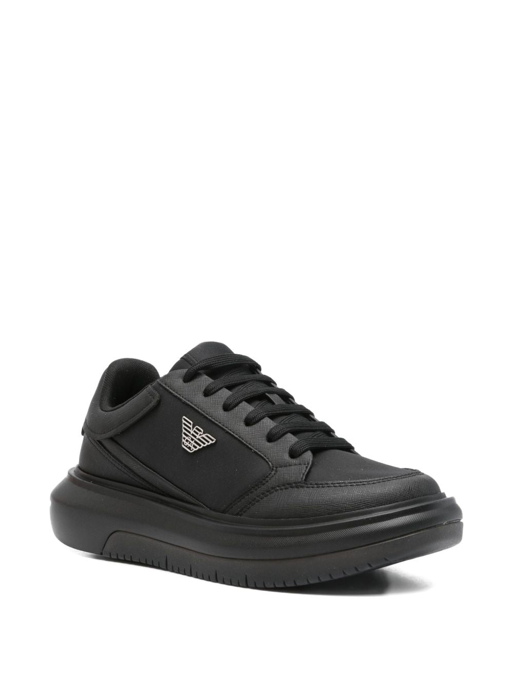 EMPORIO ARMANI EXCLUSIVE EMPORIO ARMANI EXCLUSIVE Panelled lace-up sneakers