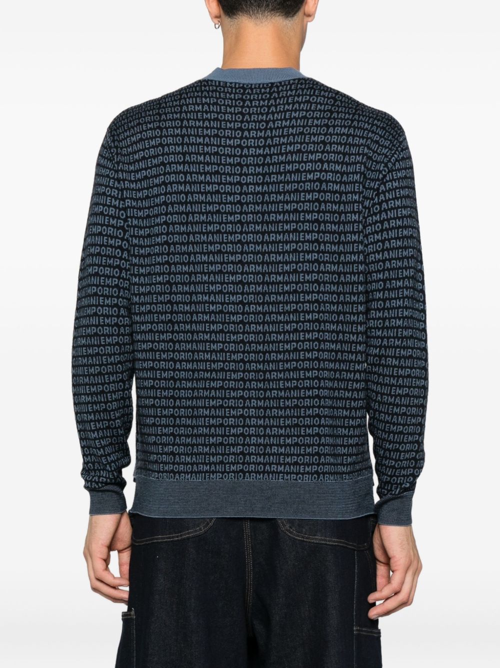 Emporio Armani Emporio Armani Wool sweater with printed logo