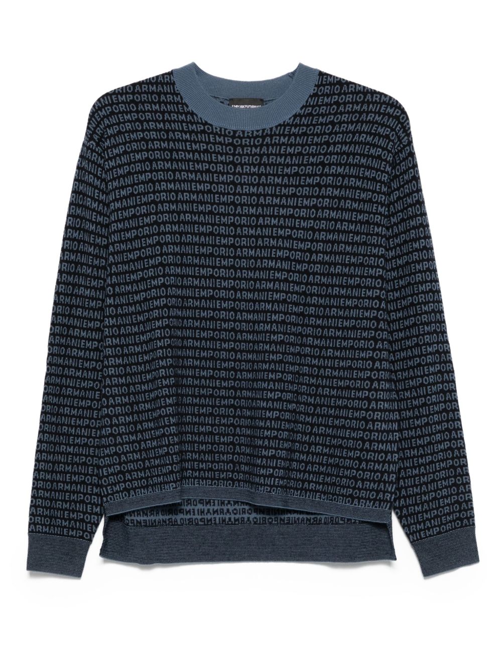 Emporio Armani Emporio Armani Wool sweater with printed logo