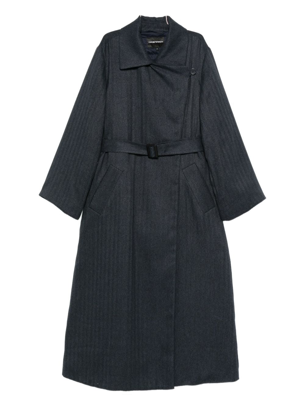 Emporio Armani Emporio Armani Striped double-breasted coat