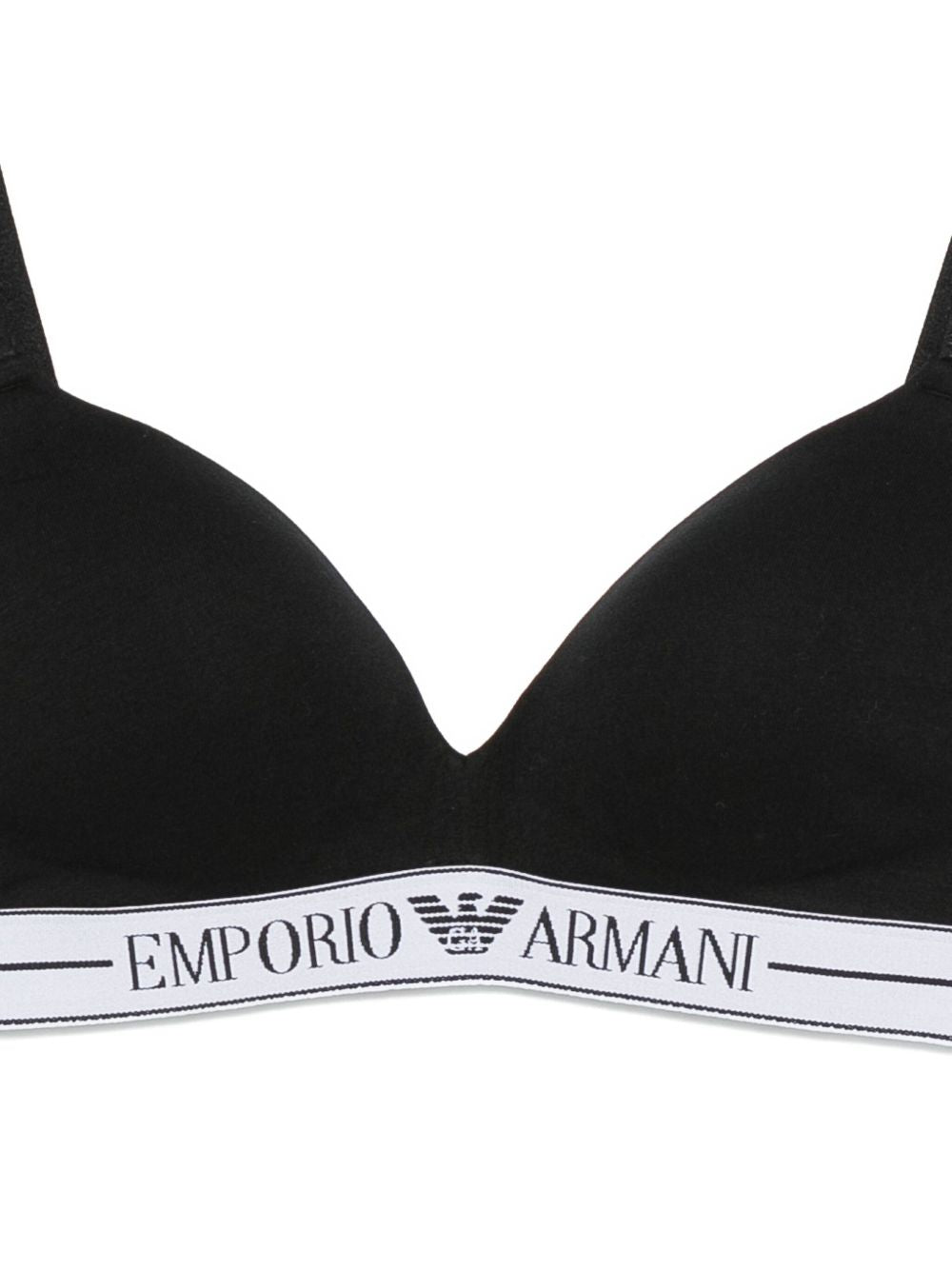 Emporio Armani Emporio Armani ASV organic-cotton, padded triangle bra with logo underband