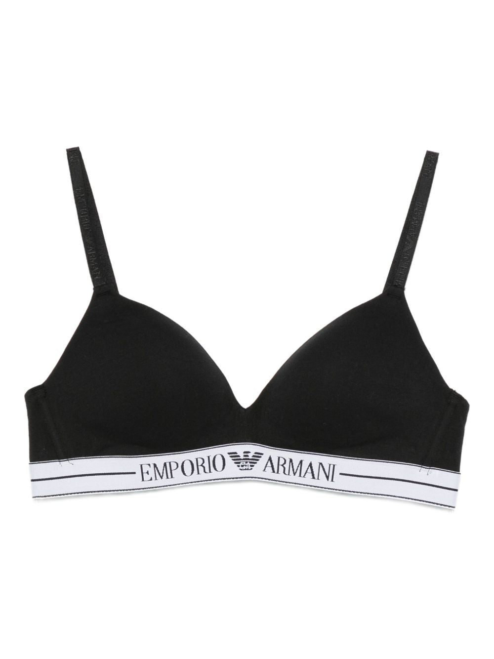 Emporio Armani Emporio Armani ASV organic-cotton, padded triangle bra with logo underband