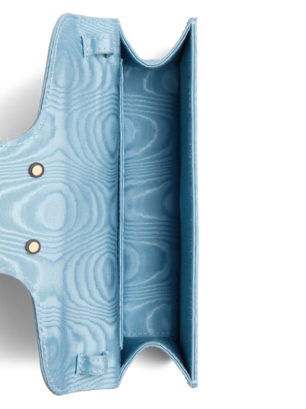 Valentino Garavani Valentino Garavani Locò Moiré Fabric Clutch with Jewel Logo