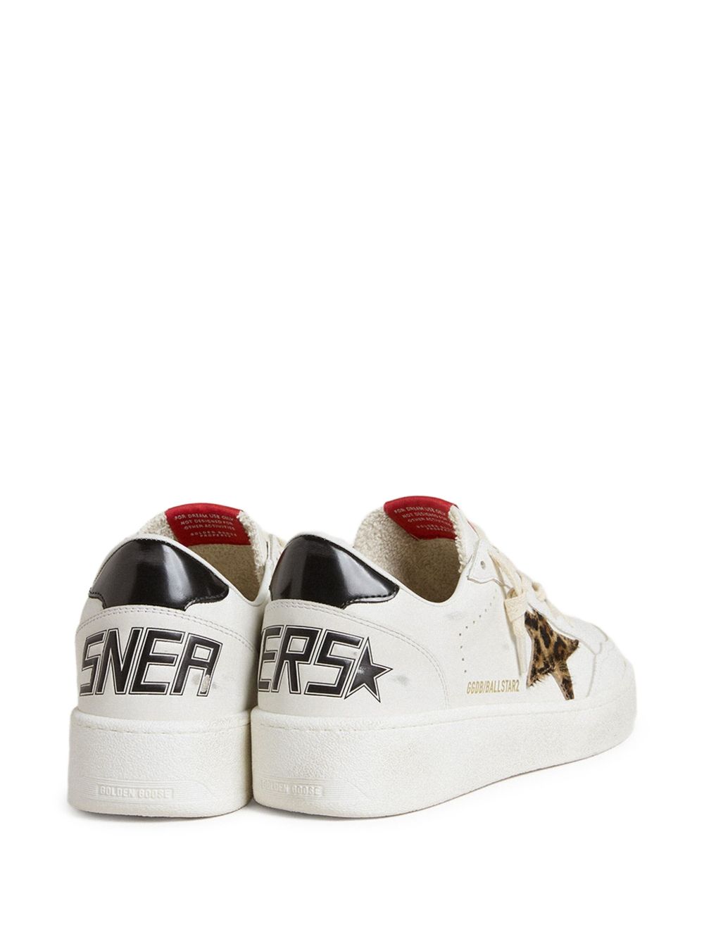 Golden Goose Golden Goose Ball Star with Leo pony skin star and black laminated leather heel tab