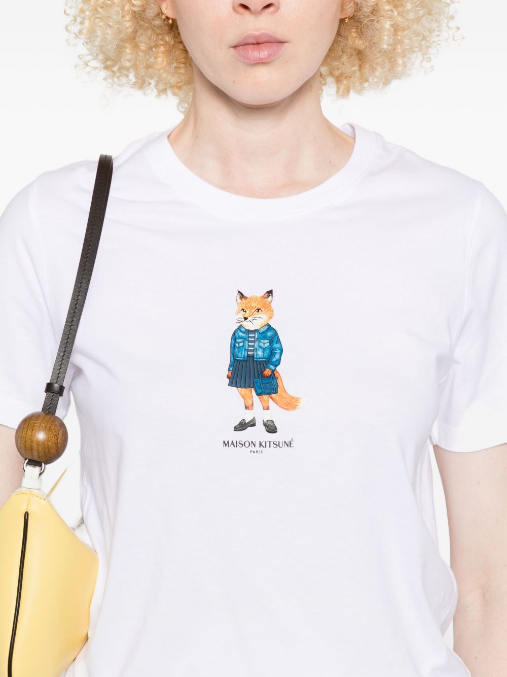 Maison Kitsuné Maison Kitsuné Dressed Fox print cotton T-shirt