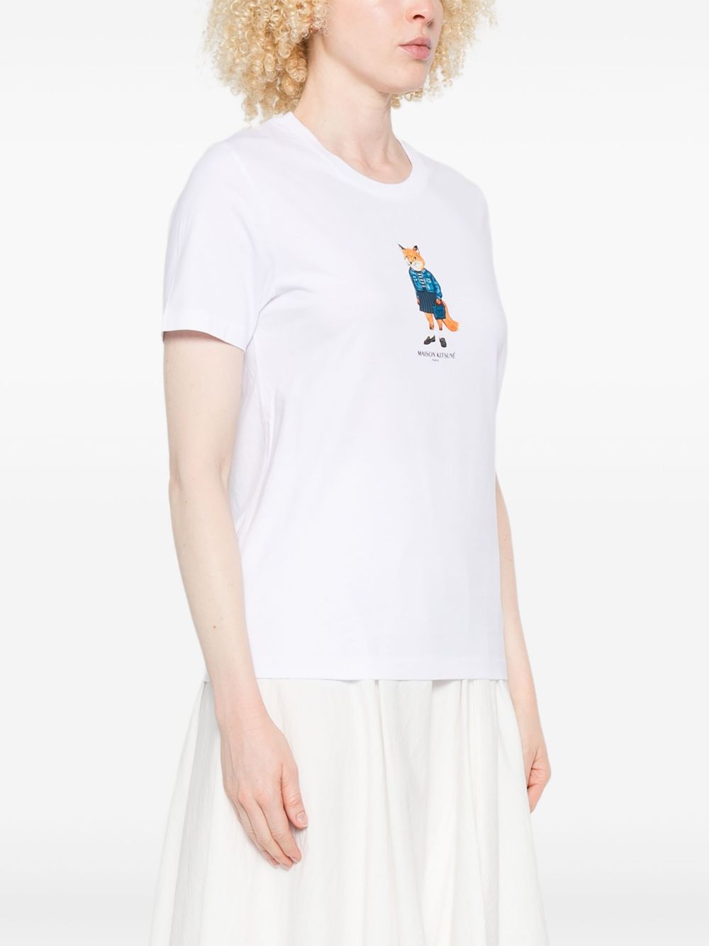 Maison Kitsuné Maison Kitsuné Dressed Fox print cotton T-shirt