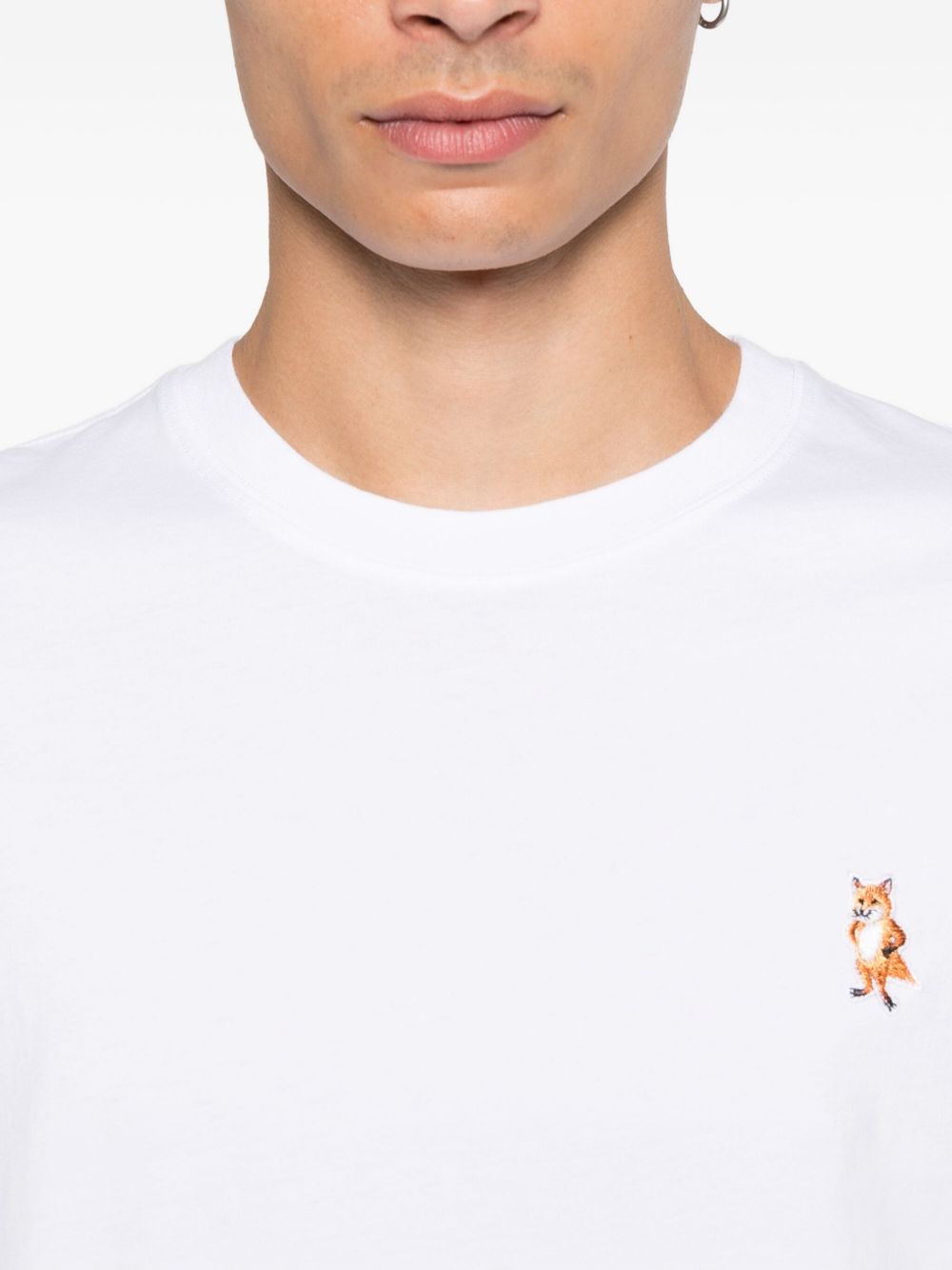 Maison Kitsuné Maison Kitsuné Fox embroidered T-shirt