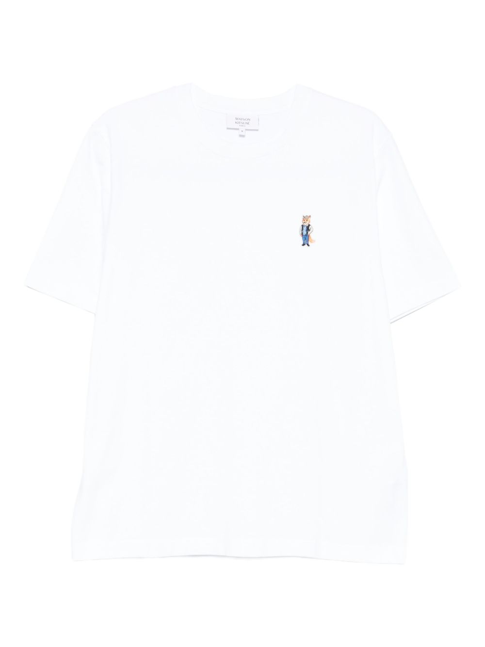 Maison Kitsuné Maison Kitsuné Cotton T-shirt with fox embroidery