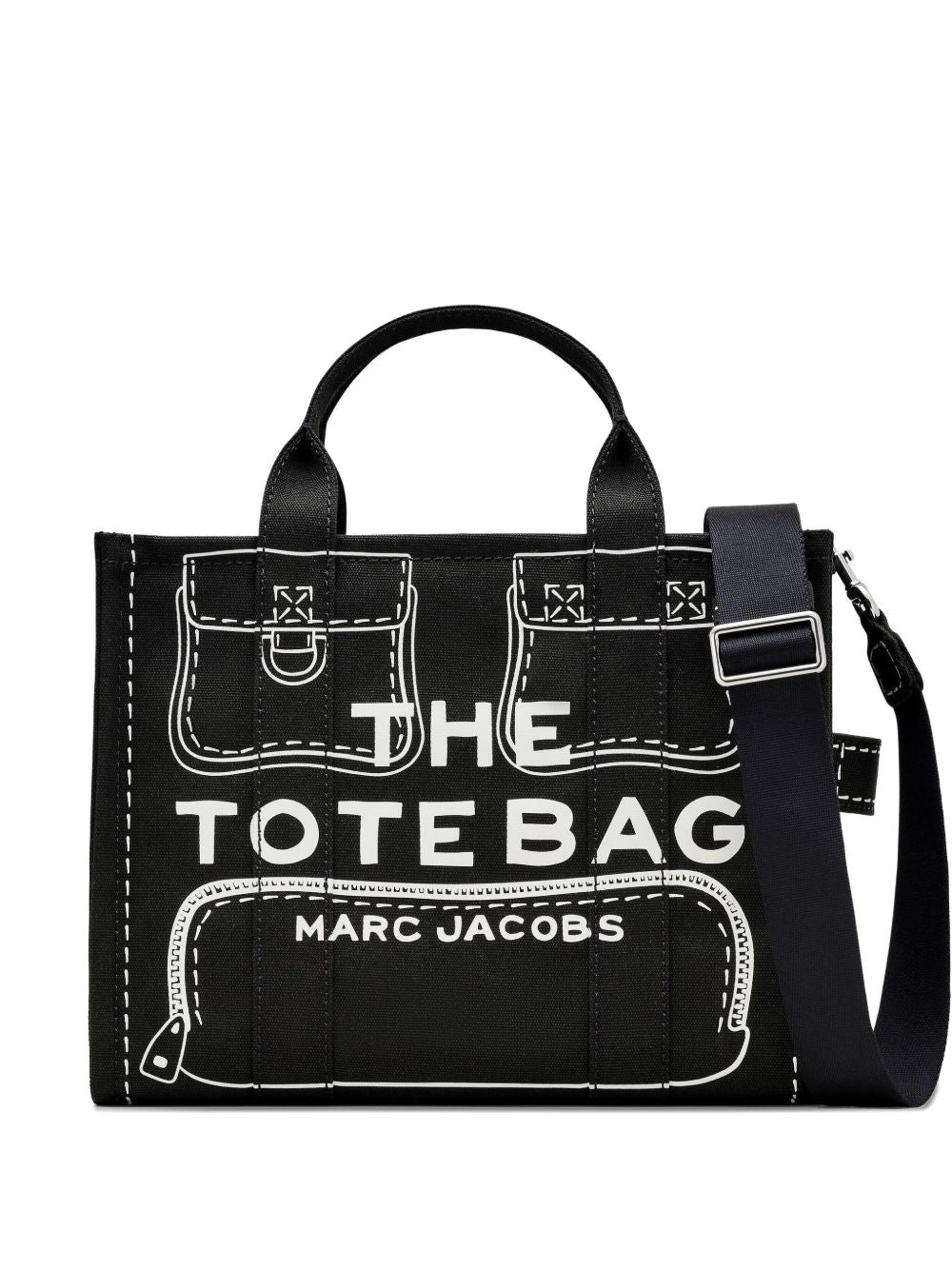 Marc Jacobs Marc Jacobs The Trompe L'Oeil Cargo Canvas Medium Tote Bag